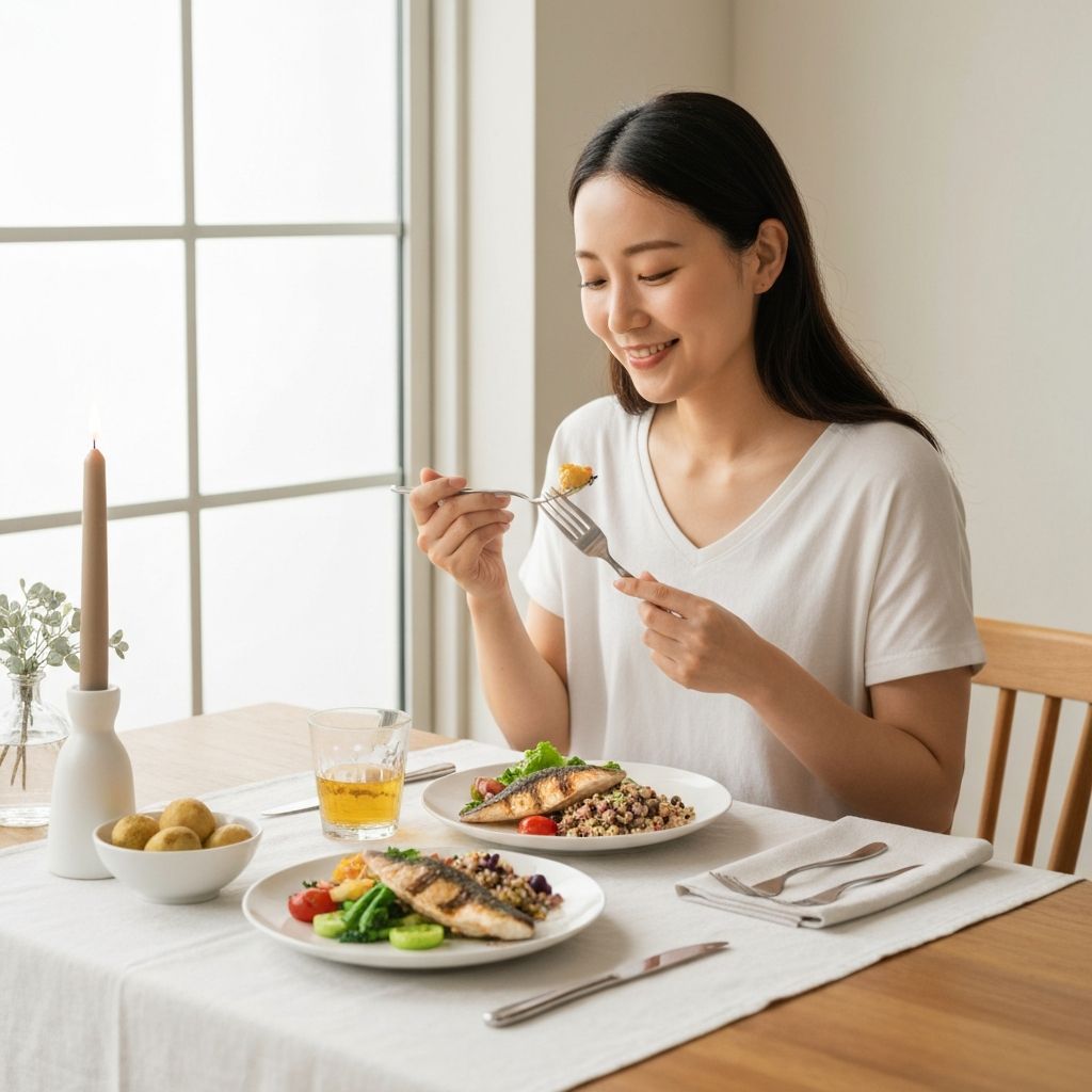 Mindful eating concept